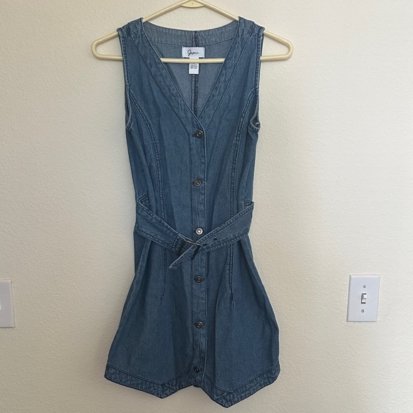 Japna Belted Denim Dress - Picture 1 of 2
